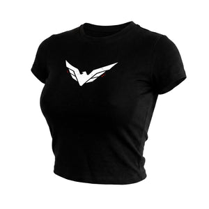 VRTB-03B Black Semi-Crop T