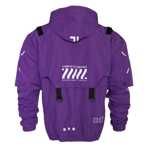 Purple windbreaker discount