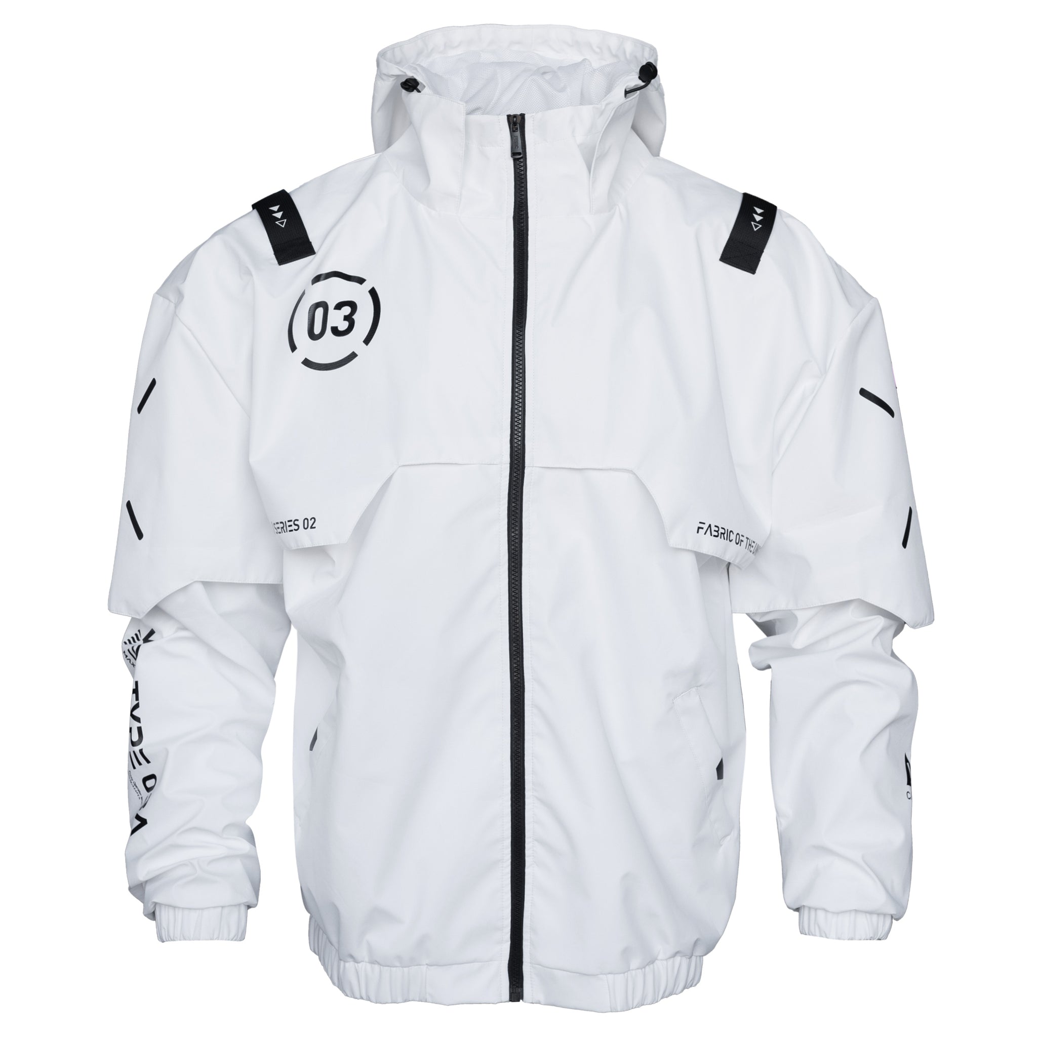 WB-Type 03A White Windbreaker - Fabric of the Universe