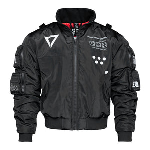 XB-03 Black Short Bomber Jacket