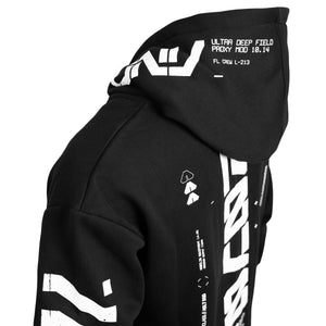 Y-2070 Black Zip Hoodie