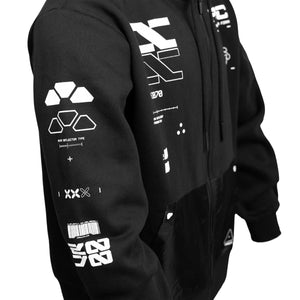Y-2070 Black Zip Hoodie