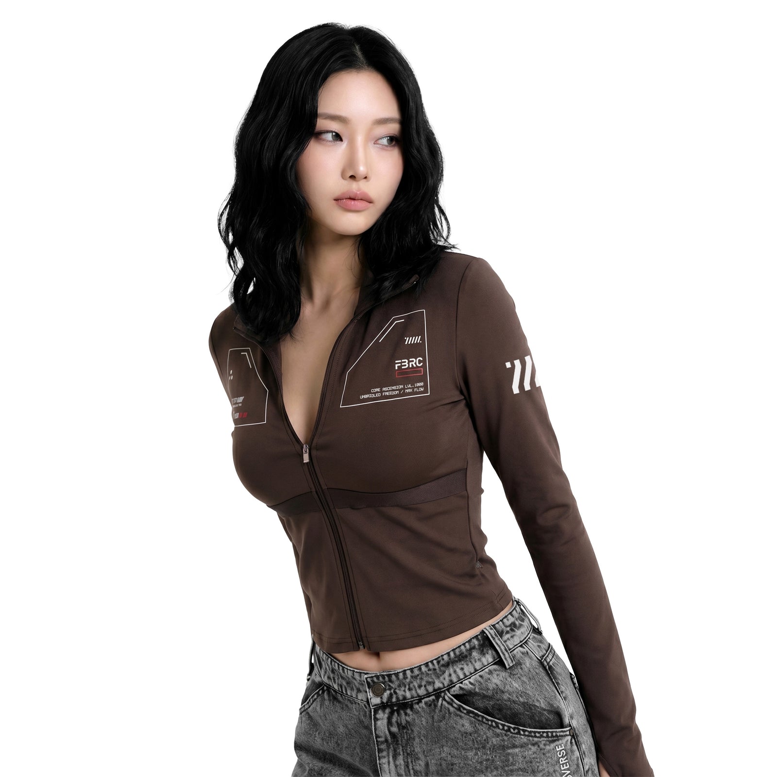 ZBS-Type 003P Brown Zip Bodyshirt
