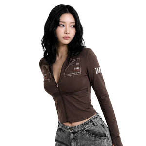 ZBS-Type 003P Brown Zip Bodyshirt