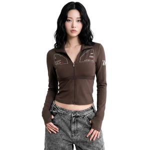 ZBS-Type 003P Brown Zip Bodyshirt