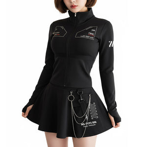 ZBS-Type 003P Black Zip Bodyshirt