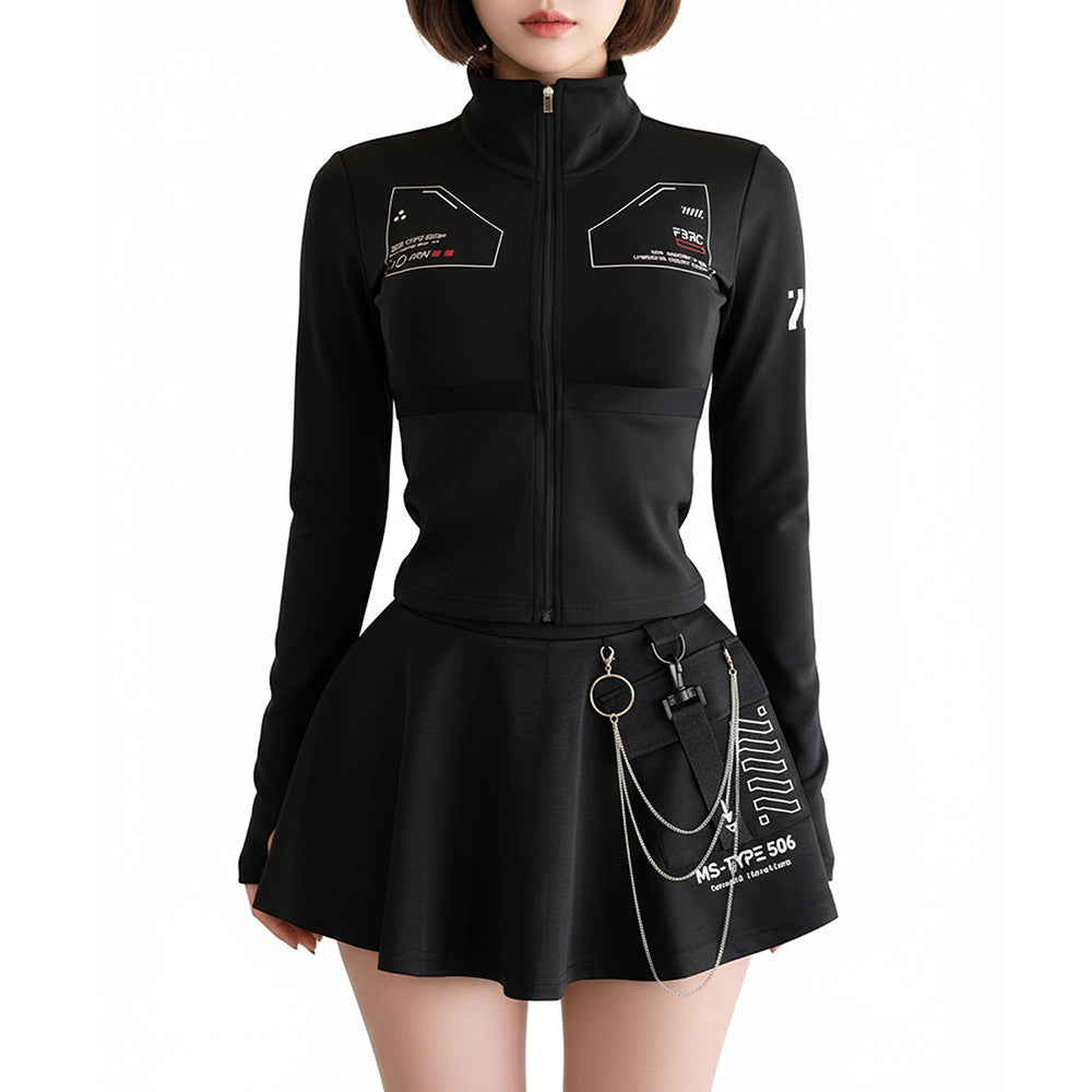 Fabric of the Universe ABS-Type 401 Black Women's Bodysuit