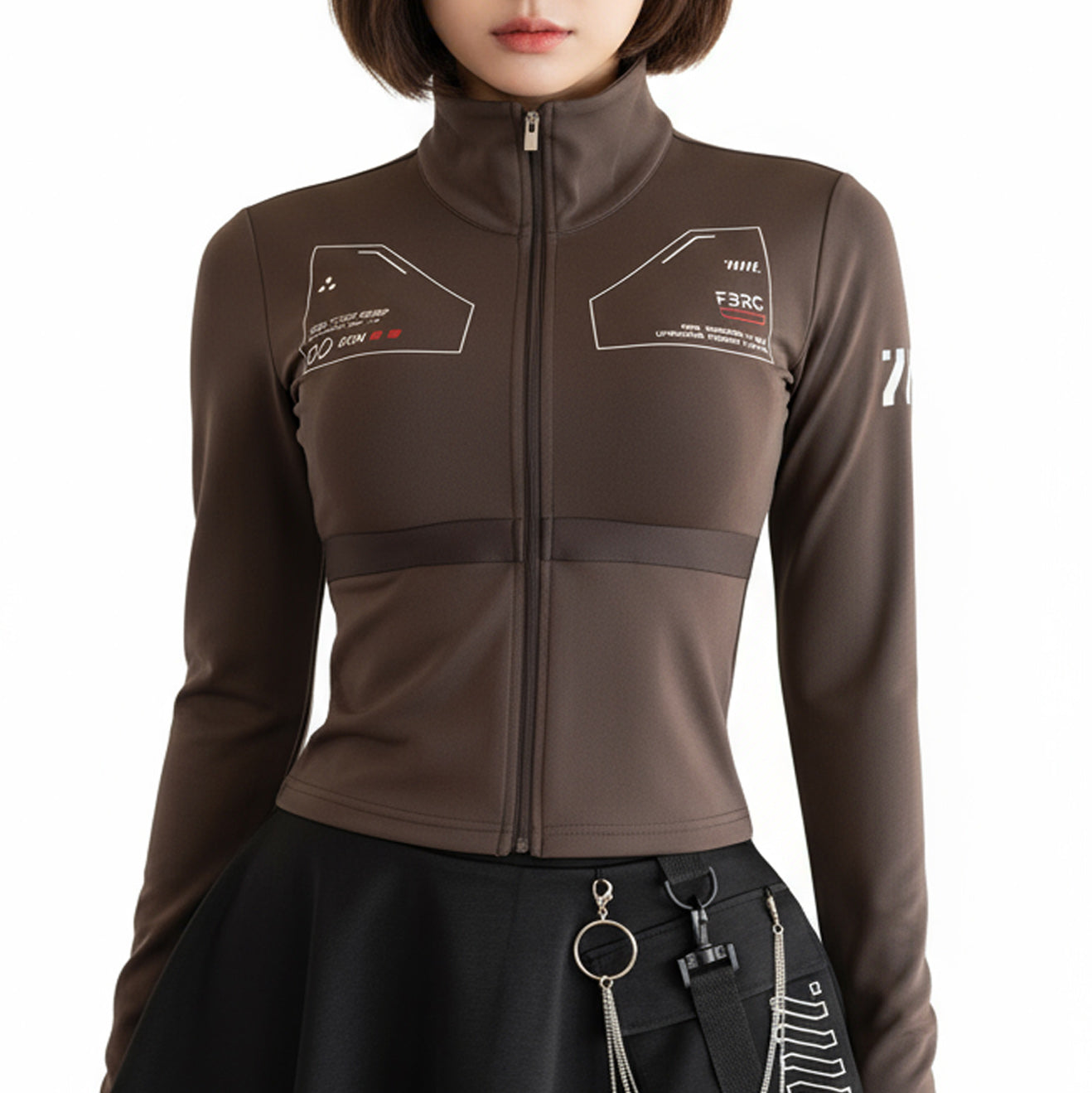 ZBS-Type 003P Brown Zip Bodyshirt