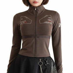 ZBS-Type 003P Brown Zip Bodyshirt