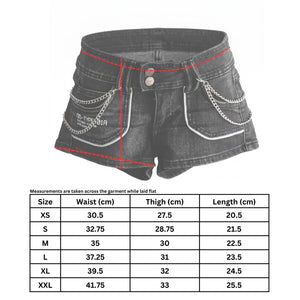DD-Type 01A Black Denim Super Shorts