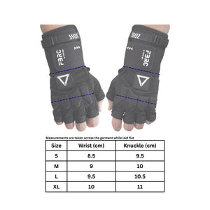 G-Type 021(U) Black Red Gauntlet Gloves