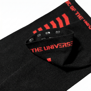 CSRT-01 Black Red Thigh High Socks