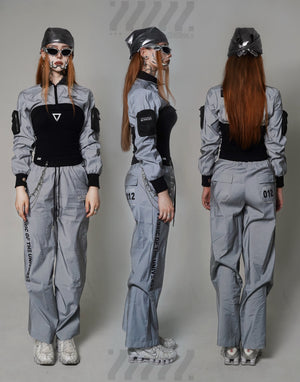 RS-Type 011 Gray Reflective Shrug Jacket