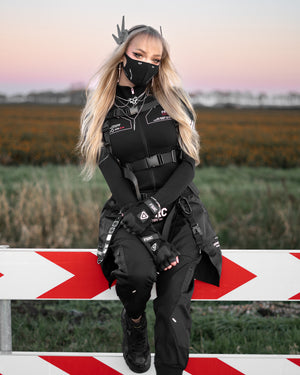 ZBS-Type 003P Black Zip Bodyshirt