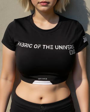 CRTT-Type B Black Crop Short Sleeve T