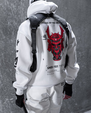 SMRI-101 RD White Hoodie