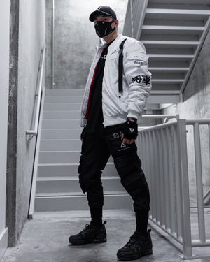 V3-3 White Bomber Jacket