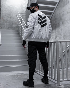 V3-3 White Bomber Jacket