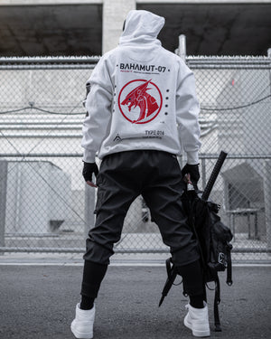 Bahamut-07 RD White Hoodie