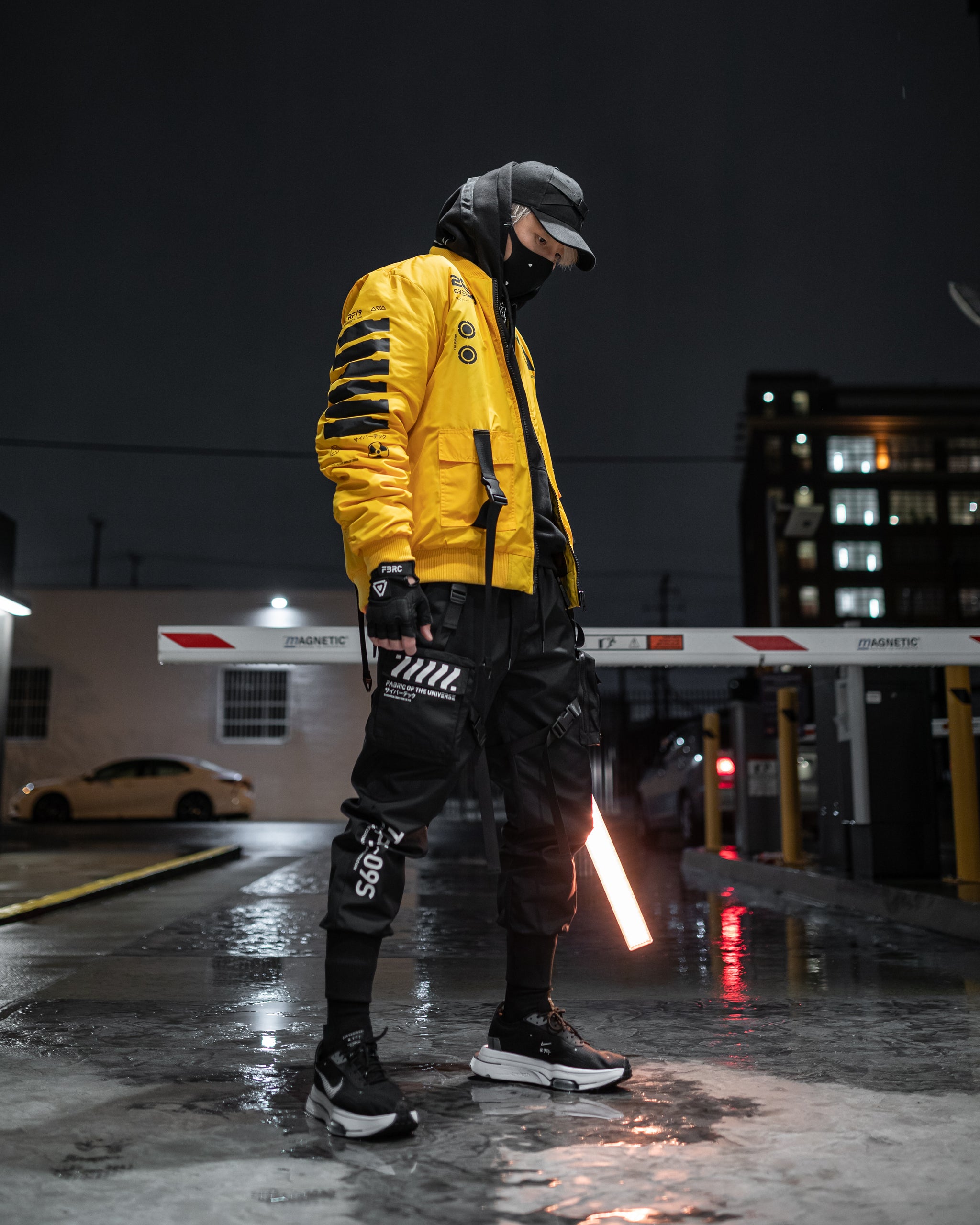 Golden sales bomber jacket