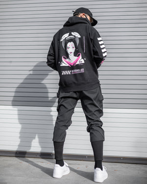 Geisha-6X PN Black Hoodie