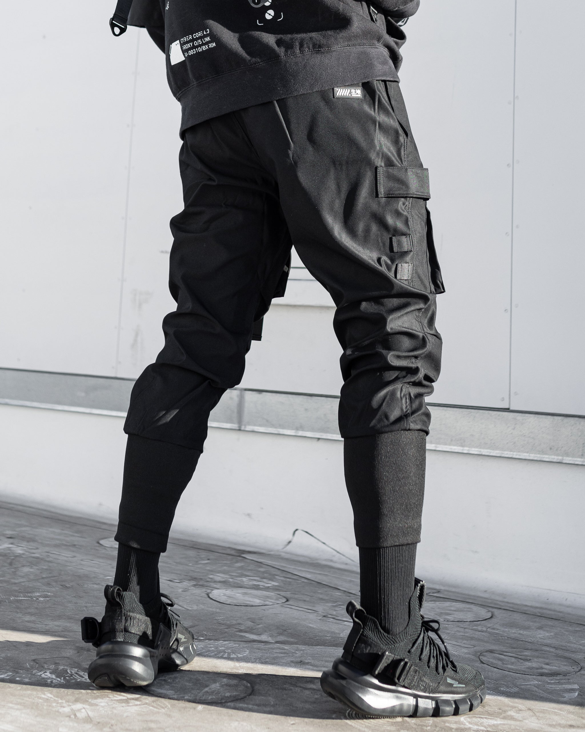 CG-Type 06N Black Cargo Pants - Fabric of the Universe