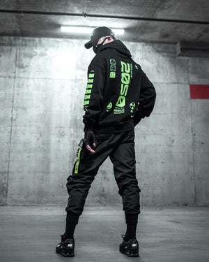 Y-2050 Black Lime Hoodie