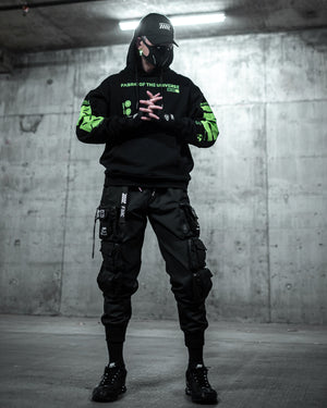 Y-2050 Black Lime Hoodie