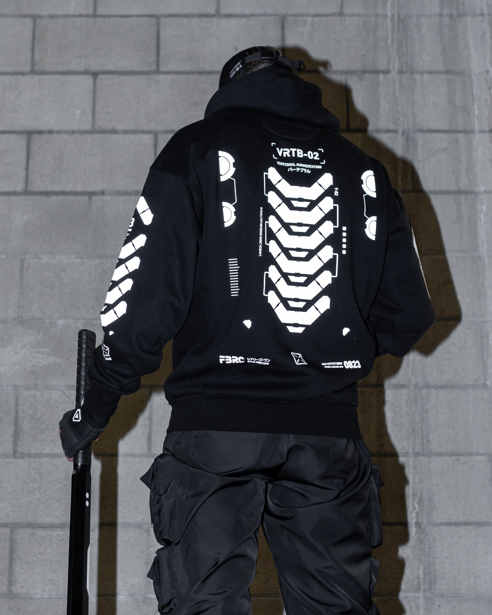 reflective sleeves gravity hoodie