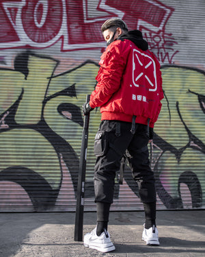 XB-03 Red Bomber Jacket