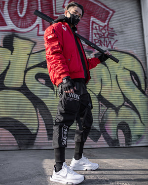 XB-03 Red Bomber Jacket