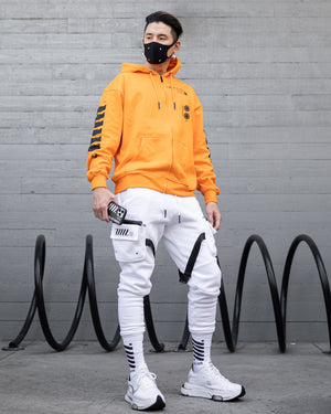 Y-2050 Safety Orange Zip Hoodie