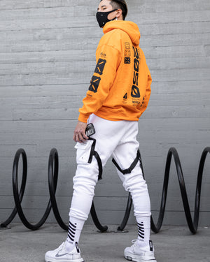 Y-2050 Safety Orange Zip Hoodie