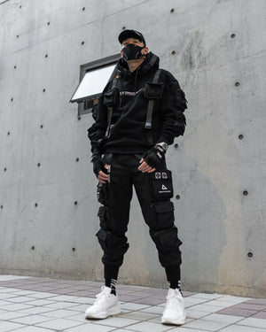 H-Type 001A Ultra Heavy Black Hoodie