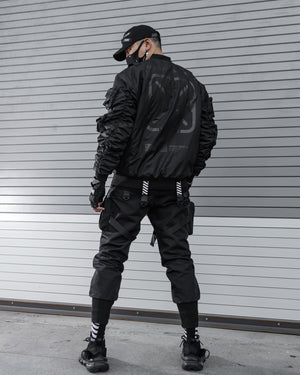 XB-03 Stealth Black Bomber Jacket