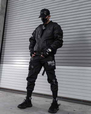 XB-03 Stealth Black Bomber Jacket