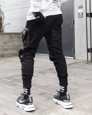 CG-Type 04G Black Cargo Joggers