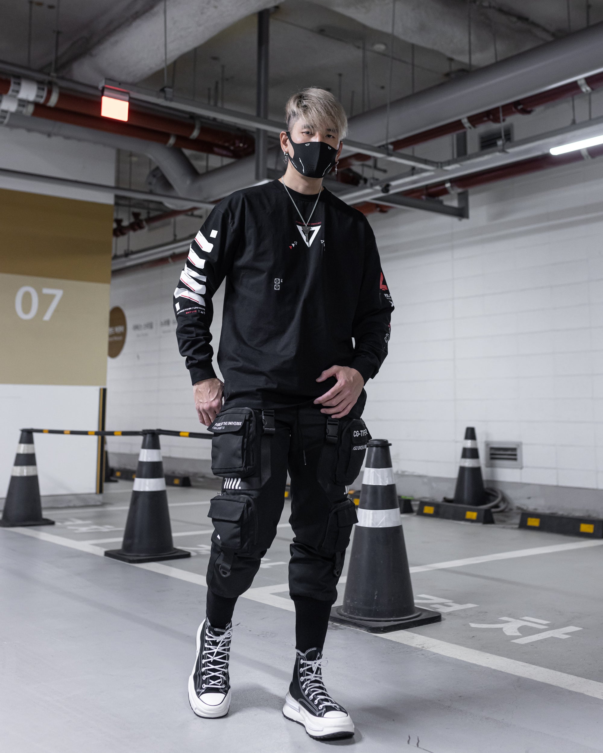 Tiger-22 Black Long Sleeve T - Fabric of the Universe