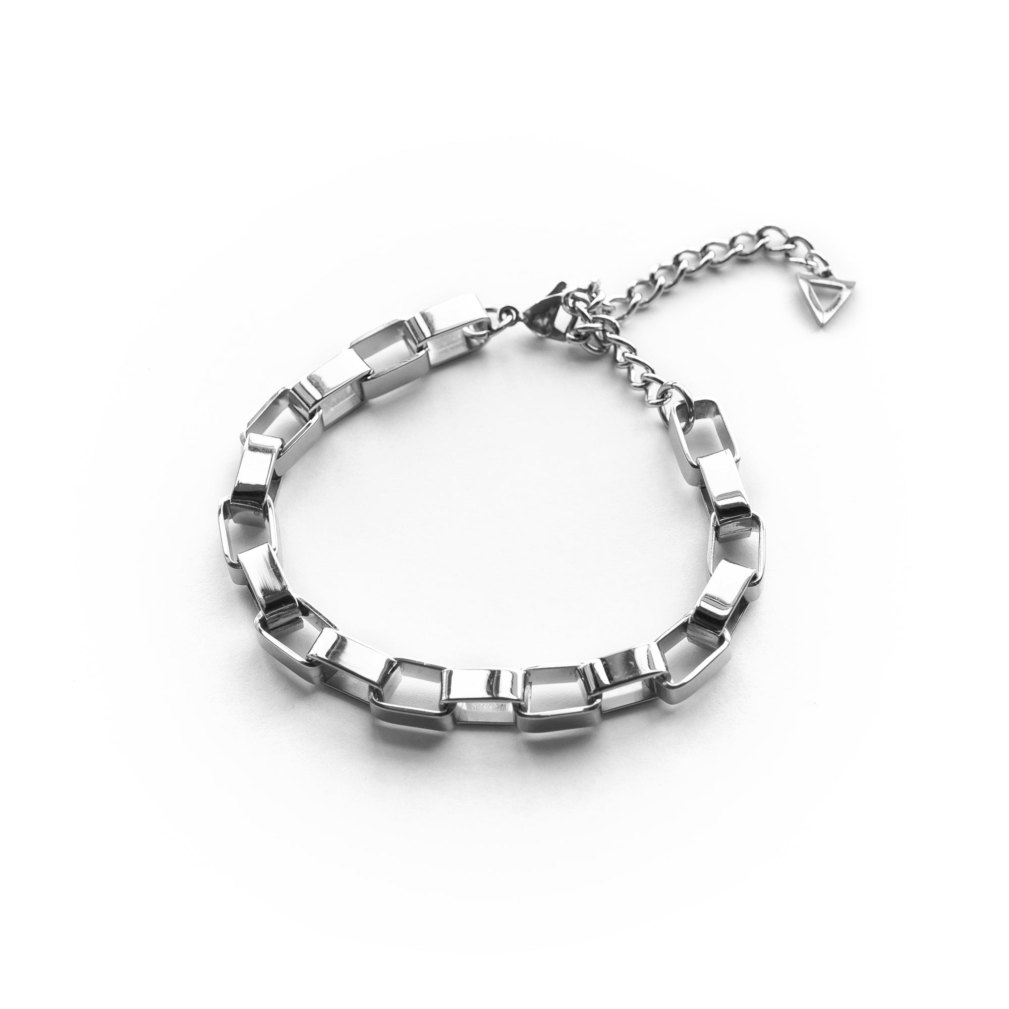 BR-010 Square Link Steel Bracelet