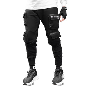 CG-Type 04G Black Cargo Joggers