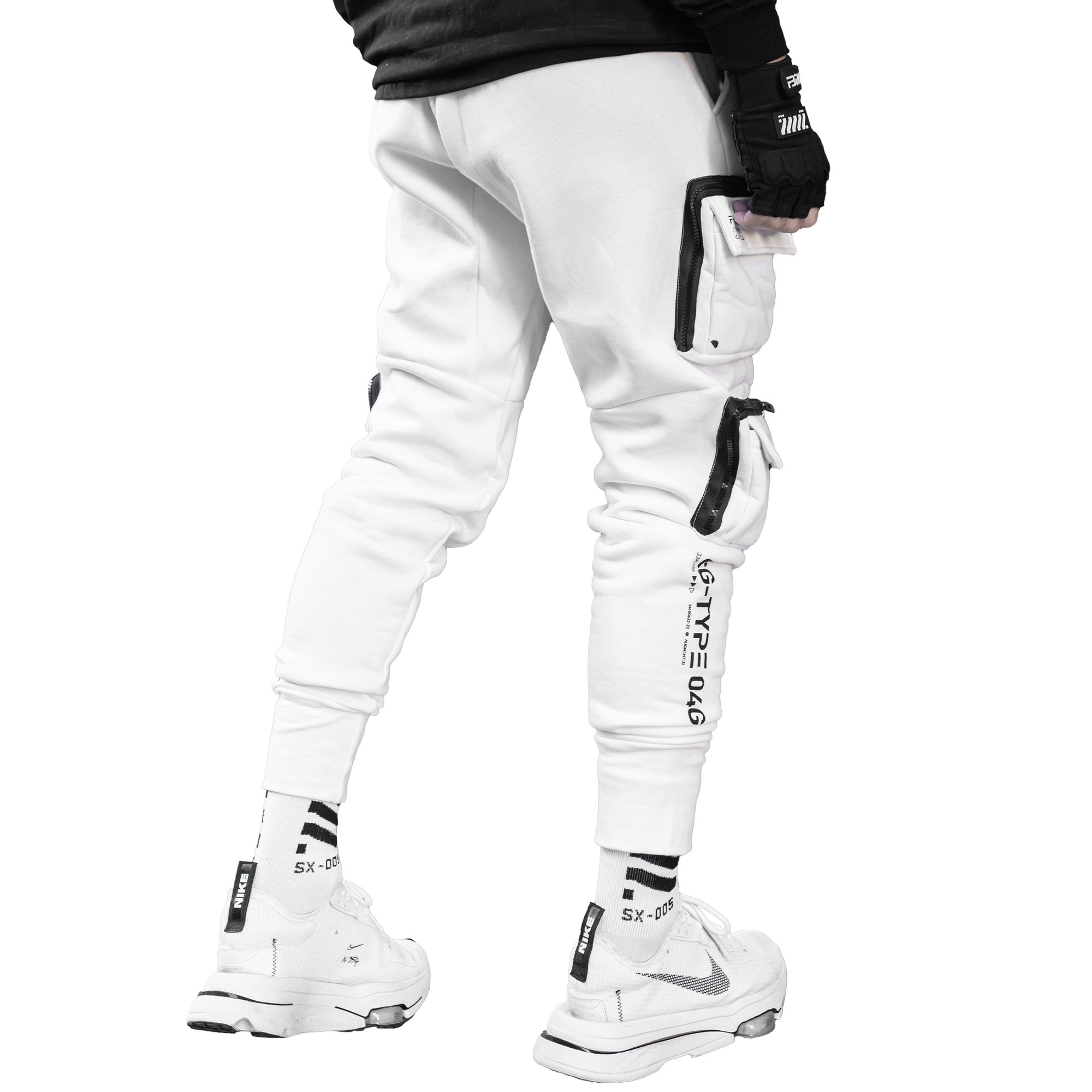 CG-Type 04G White Cargo Joggers