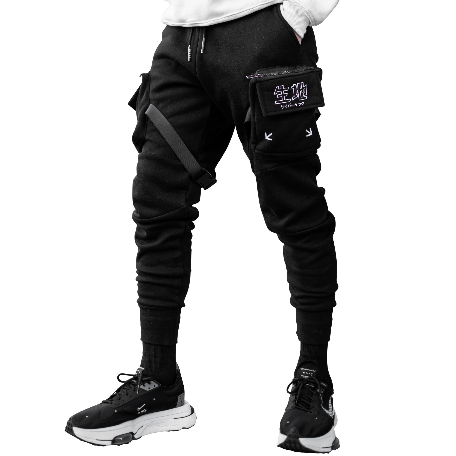 CG-Type 05B Black Cargo Joggers