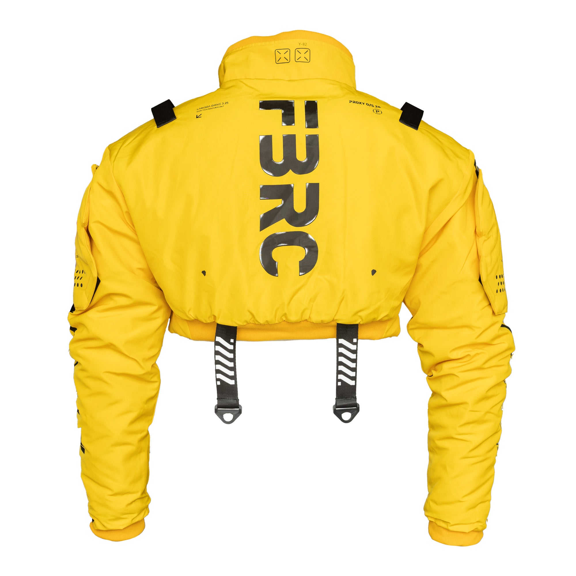 CRB-003 Gold Crop Bomber Jacket