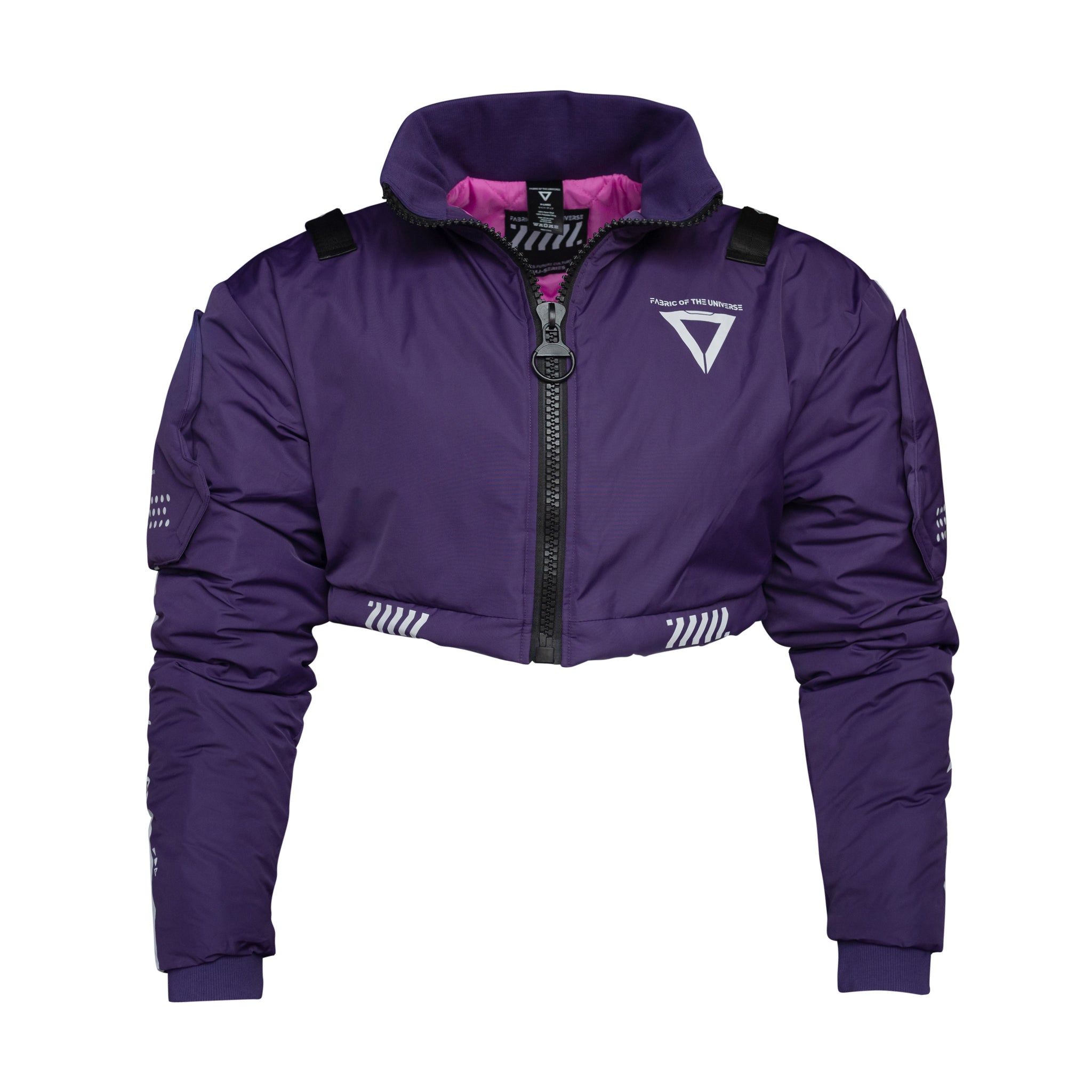 Cropped purple deals jacket