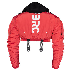 CRB-003 Red Hood Crop Bomber Jacket