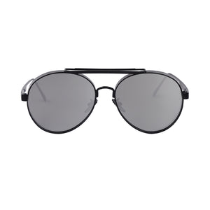 Commander's Aviator Black Sunglasses