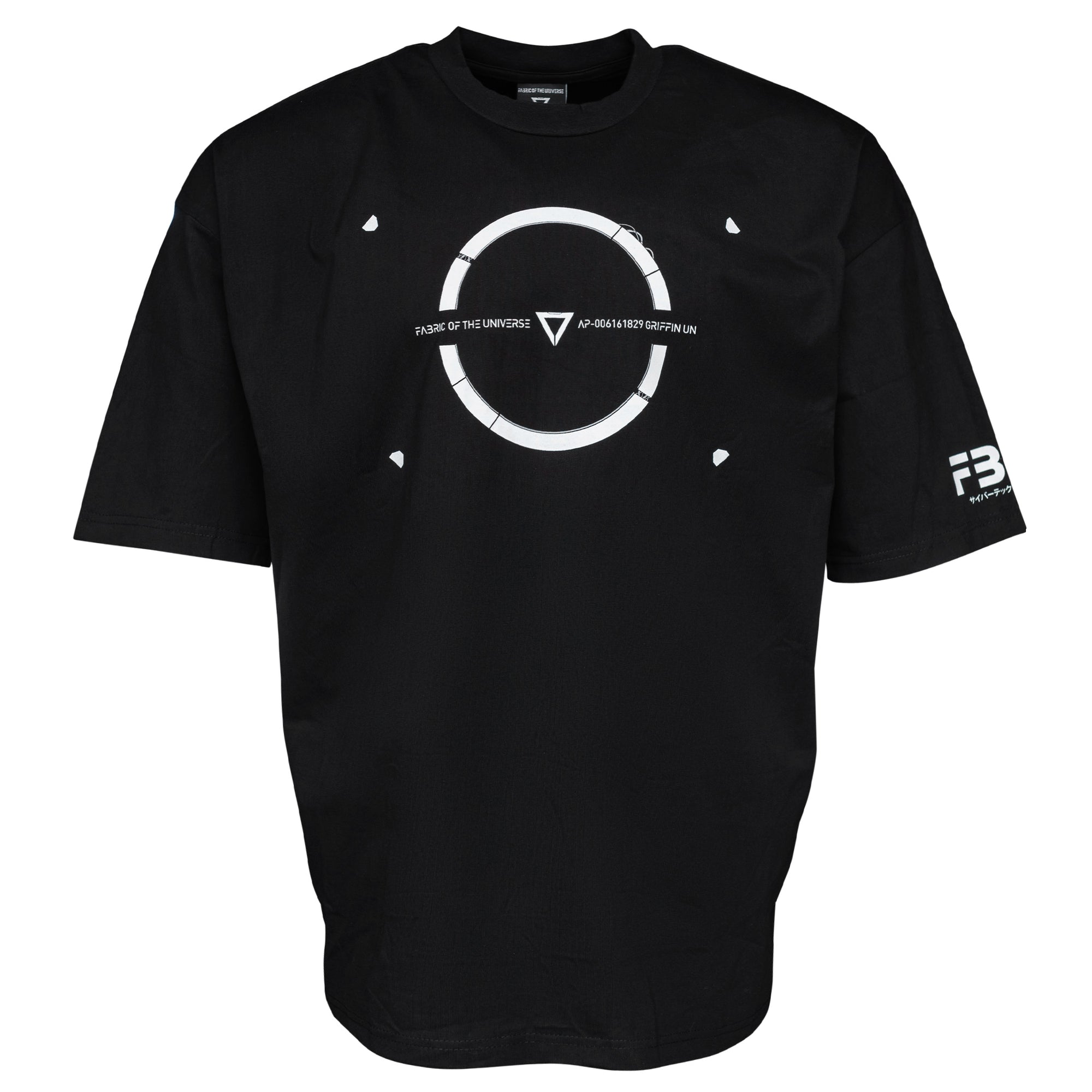 Griffin-09 Black Oversized Short Sleeve T