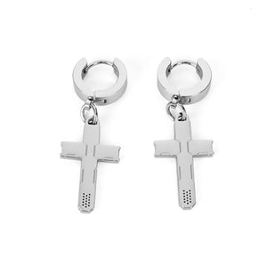 CRX-20 Steel Cross Earrings