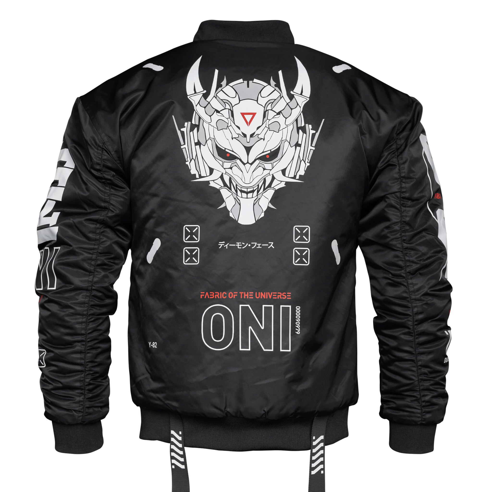 ONI Black Bomber Jacket - Fabric of the Universe