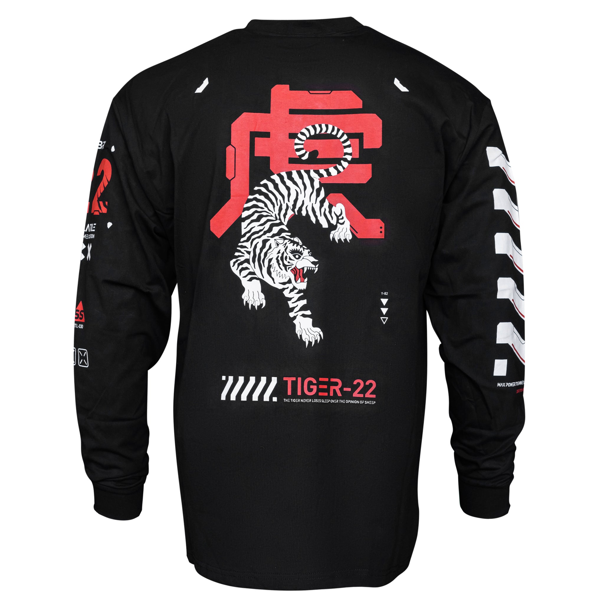 LONG SLEEVE TIGER T-SHIRT WHITE